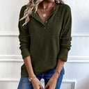 Fashion New Arrival Pure Color Warm Long Sleeve T-shirt