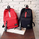 Fashion Nylon Backpack Preppy Style Large Schoolbag Travel