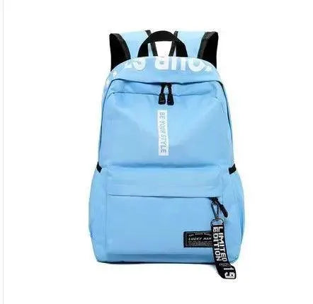 Fashion Nylon Backpack Preppy Style Large Schoolbag Travel