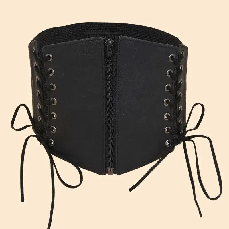 Fashion Punk PU Leather Corset Belt Gothic Waist Girdle