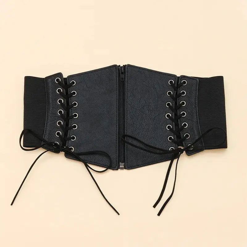 Fashion Punk PU Leather Corset Belt Gothic Waist Girdle