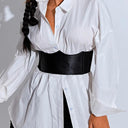 Fashion Punk PU Leather Corset Belt Gothic Waist Girdle