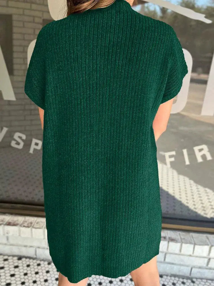 Pure Color Short Sleeve Dress For Women Summer 2024