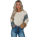 Fashion Round Neck All-Matching Hooded Pullover Female 2024