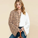 Cozy Leopard Print Top for Women Brunch