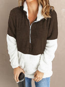 Fashion Special Offer Thick Zipped Stand Collar Sweatshirt