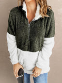 Fashion Special Offer Thick Zipped Stand Collar Sweatshirt
