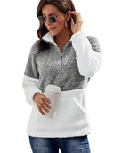Fashion Special Offer Thick Zipped Stand Collar Sweatshirt