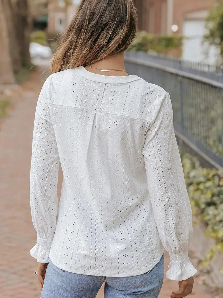 Split Texture Thin Long Sleeve T Shirt For Spring And Autumn