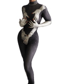 Fashion Star Bodysuit: Seductive T Shirt for Cosplay