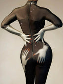 Fashion Star Bodysuit: Seductive T Shirt for Cosplay