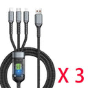 Fast Charge 3-In-1 USB Cable for iPhone