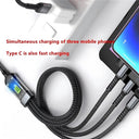 Fast Charge 3-In-1 USB Cable for iPhone