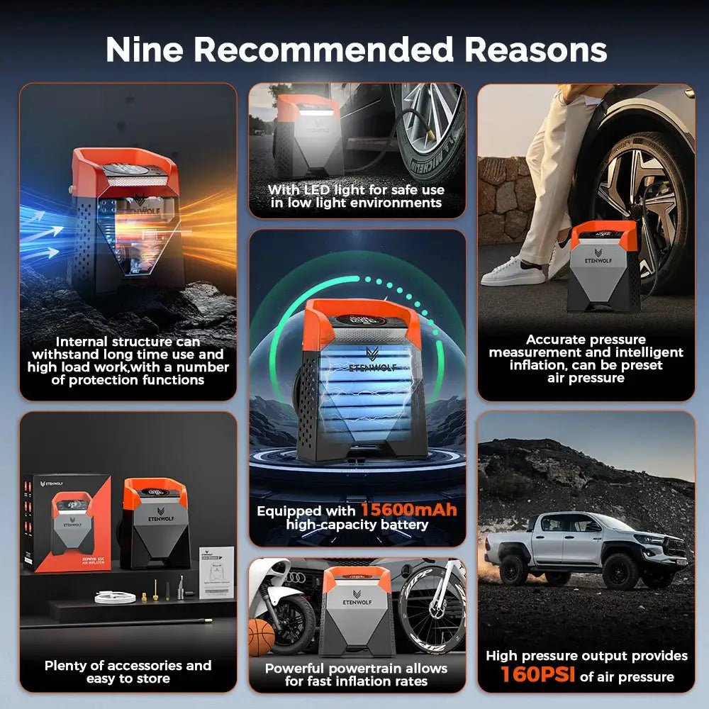Fast Inflate Tire Inflator for Cars