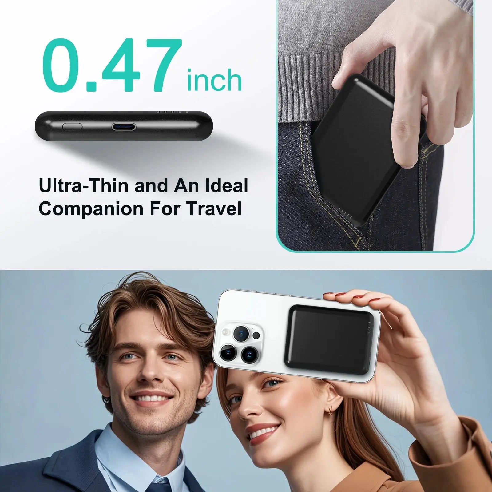 Fast Magnetic Power Bank for iPhone