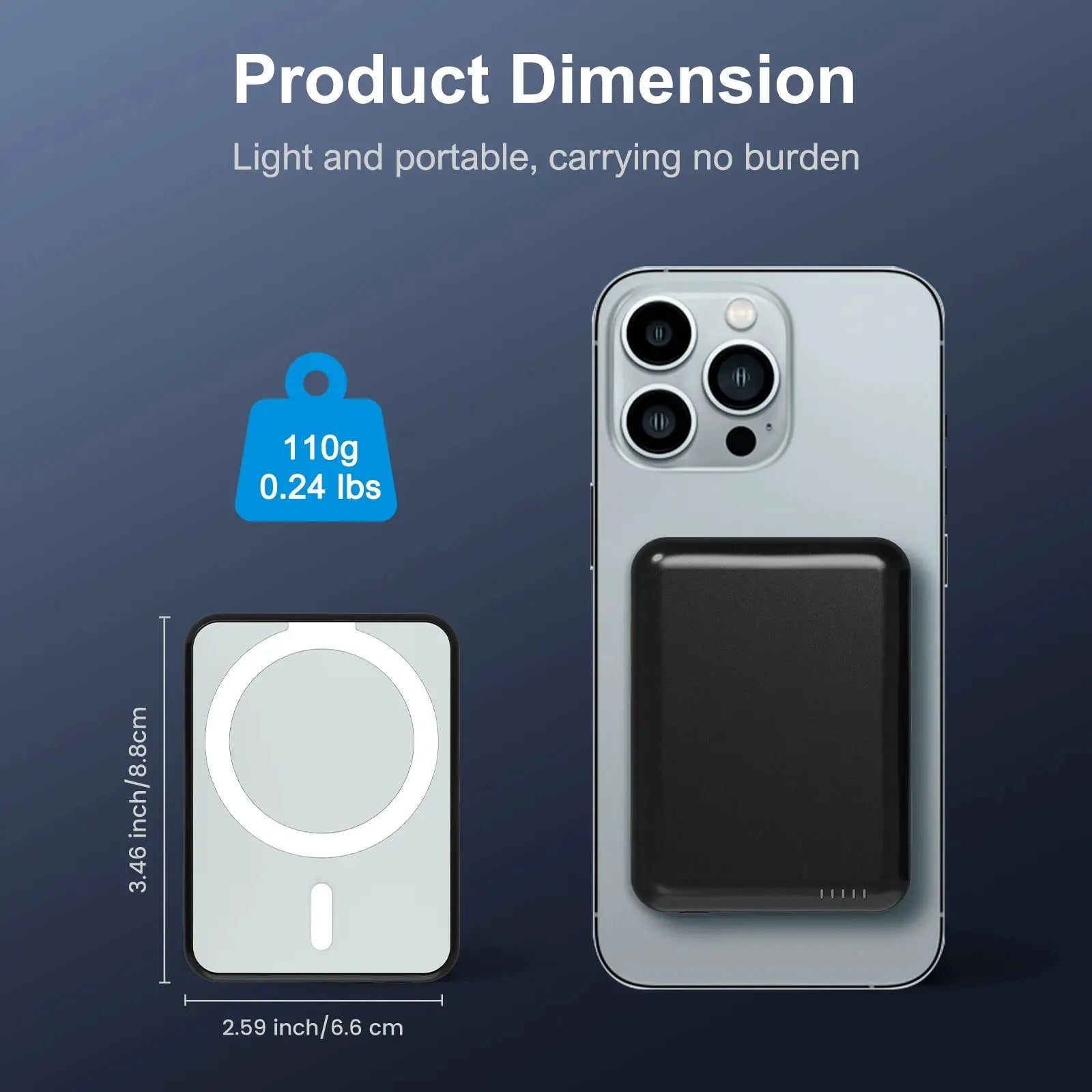 Fast Magnetic Power Bank for iPhone