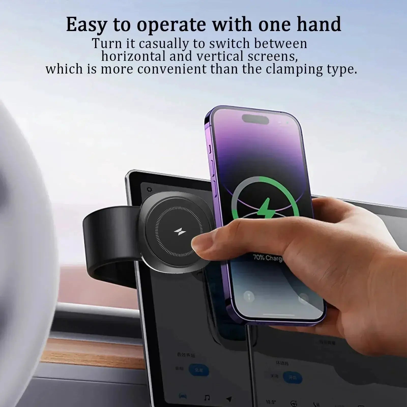 Fast MagSafe Car Charger Pad for iPhone