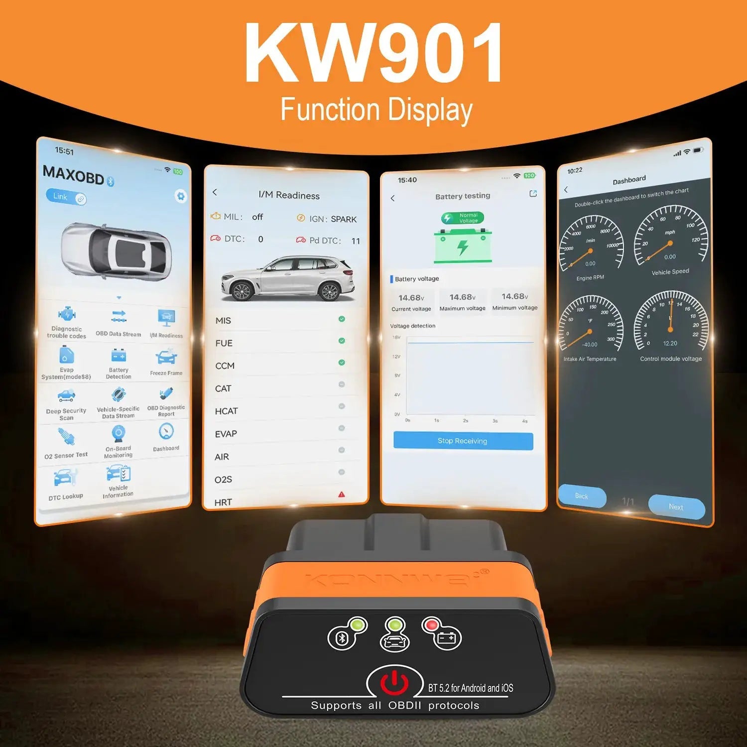 Fast OBD2 Scanner for Android and iOS