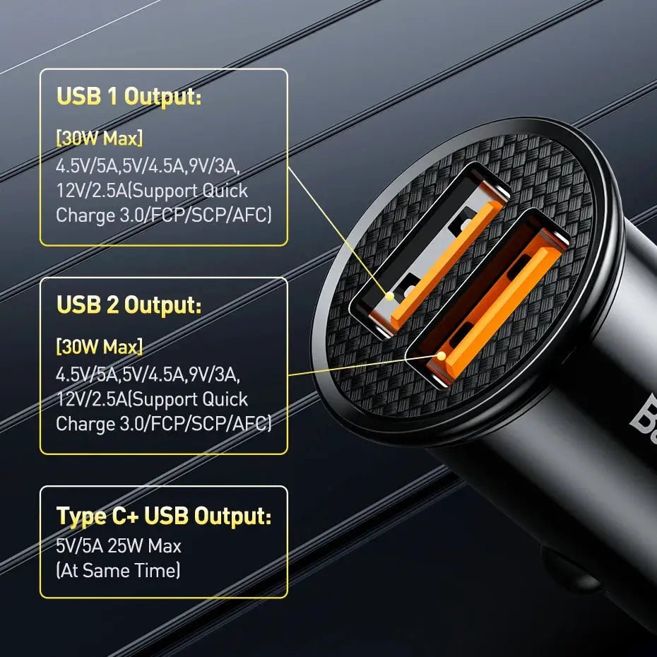 Fast USB-C Car Charger for On-The-Go