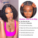 Fayniss Water Wave Bob Wig Natural Human Hair Lace Wig