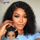 Fayniss Water Wave Bob Wig Natural Human Hair Lace Wig