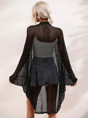 Elegant Open Front Longline Cover Up