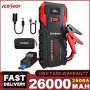 FCONEGY 2500A Emergency Car Jump Starter Power Bank Portable