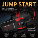 FCONEGY 2500A Emergency Car Jump Starter Power Bank Portable