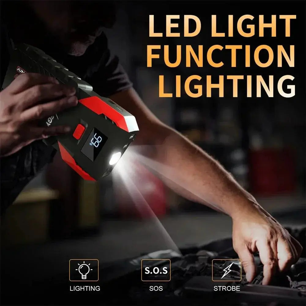 2500A Emergency Car Jump Starter Power Bank Portable