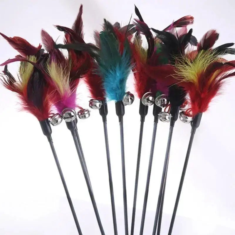Feather Stick Interactive Cat Toy Engage Train Cats
