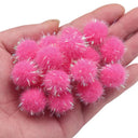 Festive DIY Craft Hairball Ornaments for Kids Durable Decor