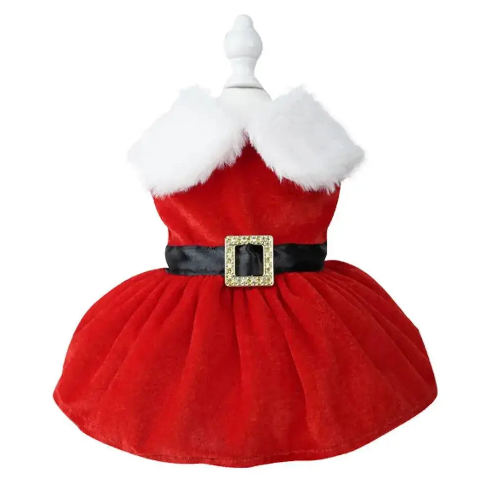 Festive Princess Dog Dress for Small Dogs Cozy Outfit