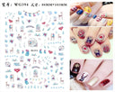 Festive Santa & Snowman Nail Art Stickers for Manicures