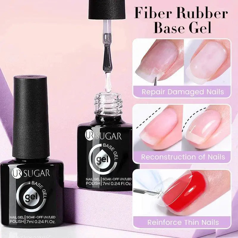Fiber Repair Base Gel Strengthen Nails With Quick Cure