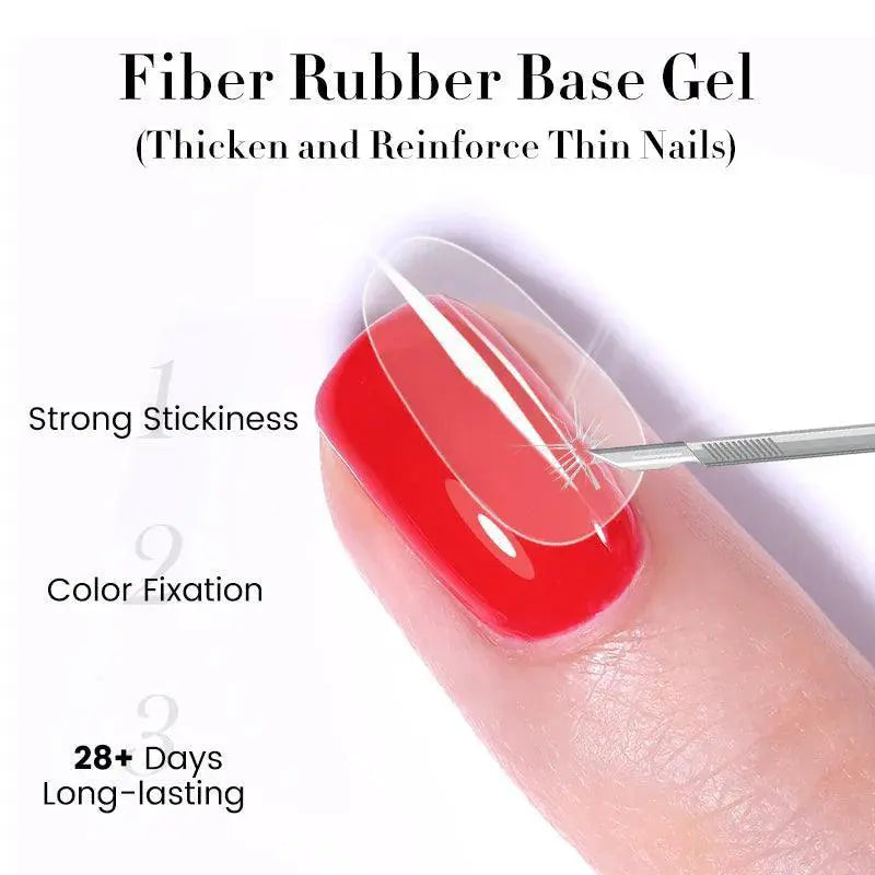 Fiber Repair Base Gel Strengthen Nails With Quick Cure