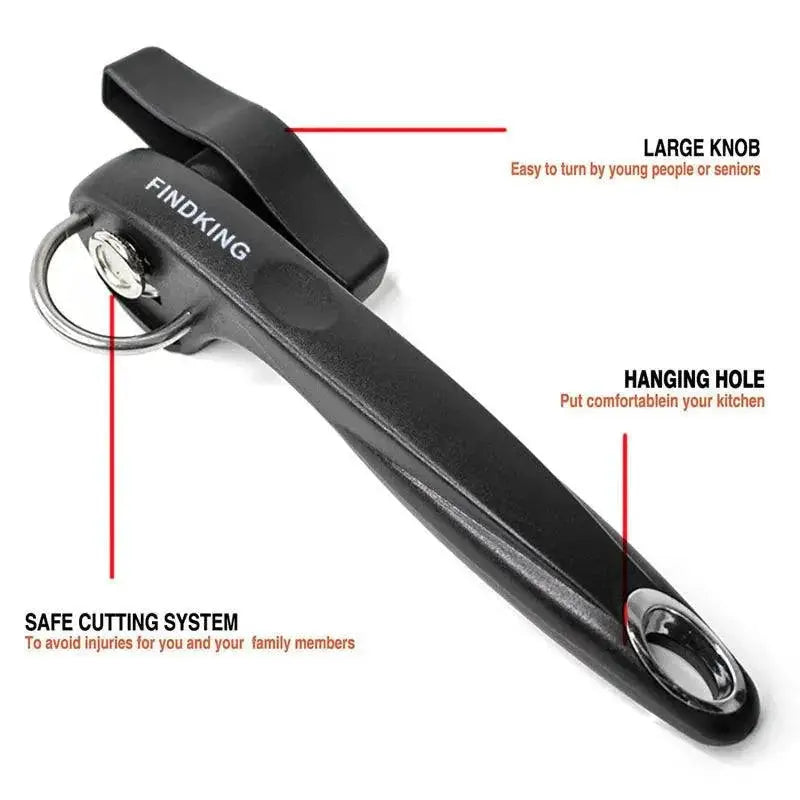 Findking Easy Can Opener Sharp Blade Kitchen Tool Compact