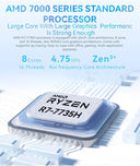 FIREBAT U6 New 16 Inch Laptop Ryzen 7 7735H 120Hz Slim