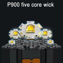 Five Head Headlamp For Outdoor Adventures With LED Lights