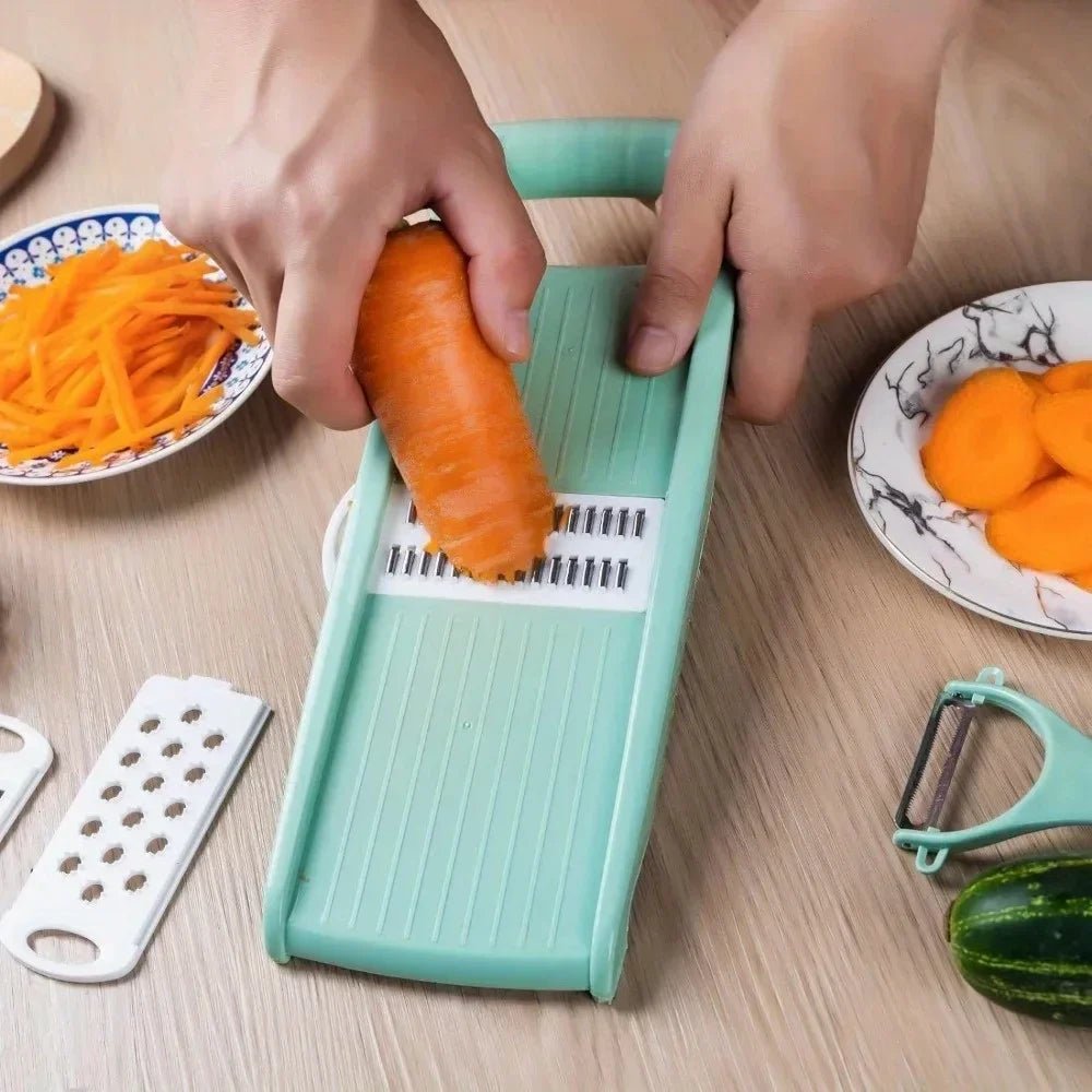 Five In One Vegetable Chopper And Mandoline Slicer For Easy Food Prep Quick Chop