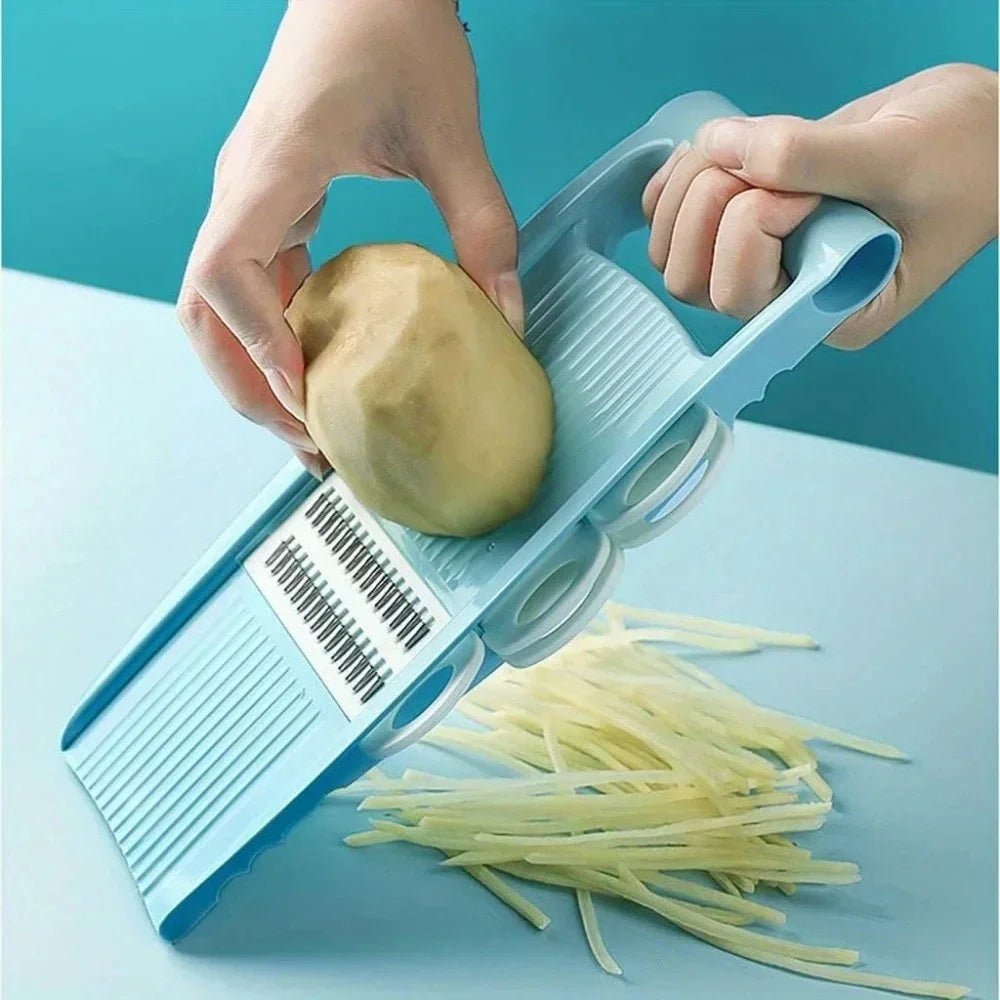 Five In One Vegetable Chopper And Mandoline Slicer For Easy Food Prep Quick Chop