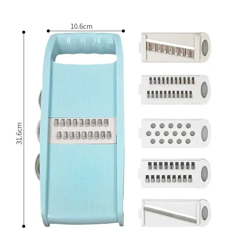 Five In One Vegetable Chopper And Mandoline Slicer For Easy Food Prep Quick Chop