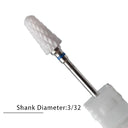 Flame Ceramic Nail Drill Bits Kit for Manicure and Pedicure