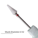 Flame Ceramic Nail Drill Bits Kit for Manicure and Pedicure