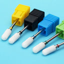 Flame Ceramic Nail Drill Bits Kit for Manicure and Pedicure