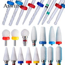 Flame Ceramic Nail Drill Bits Kit for Manicure and Pedicure