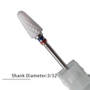 Flame Ceramic Nail Drill Bits Kit for Manicure and Pedicure