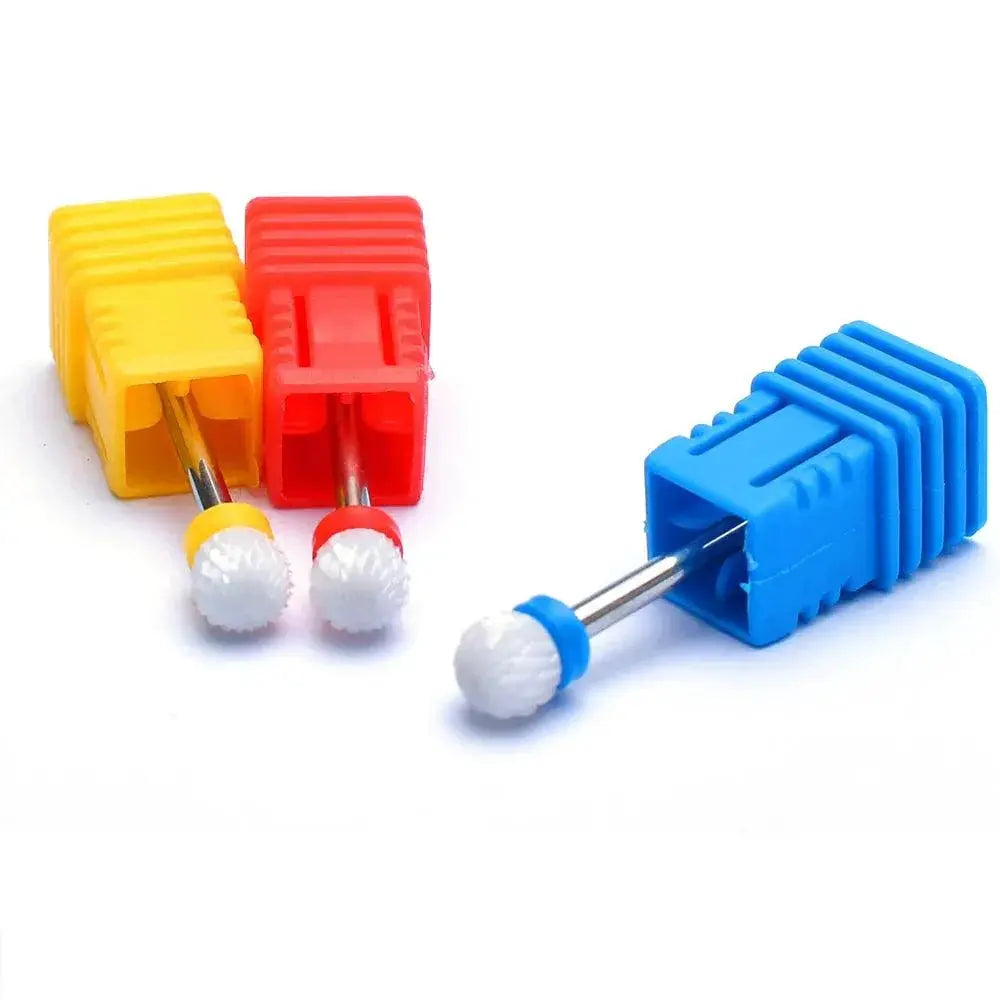 Flame Ceramic Nail Drill Bits Kit for Manicure and Pedicure