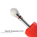 Flame Ceramic Nail Drill Bits Kit for Manicure and Pedicure