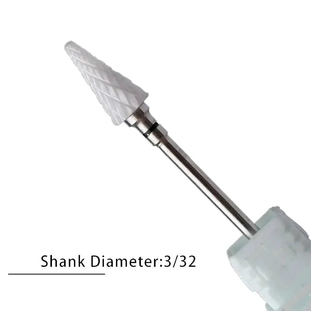 Flame Ceramic Nail Drill Bits Kit for Manicure and Pedicure