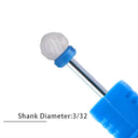 Flame Ceramic Nail Drill Bits Kit for Manicure and Pedicure
